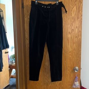 Bar III Black Velvet Trousers size 10